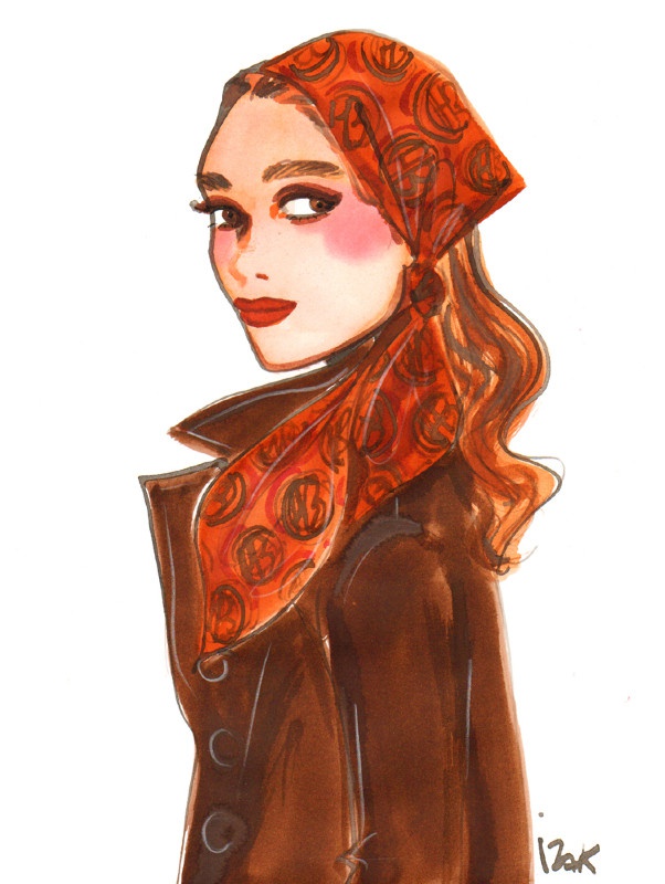 illustration izak foulard.jpg - IZAK | Virginie